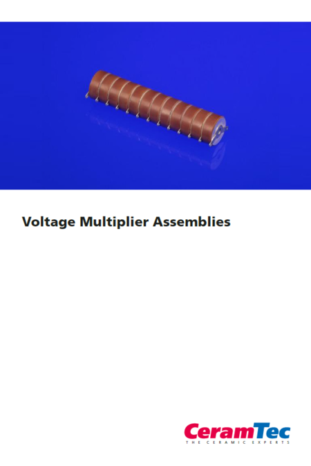 Cover page of the Voltage Multiplier Assemblies brochure