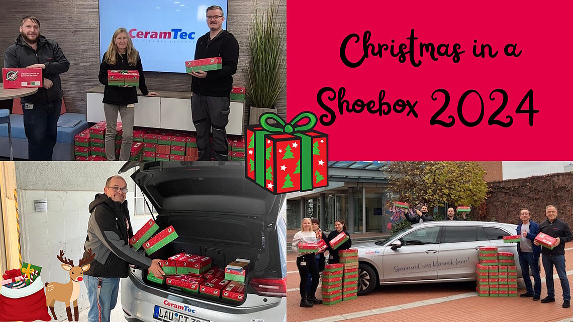 CeramTec's participation in the Christmas in a Shoebox campaign