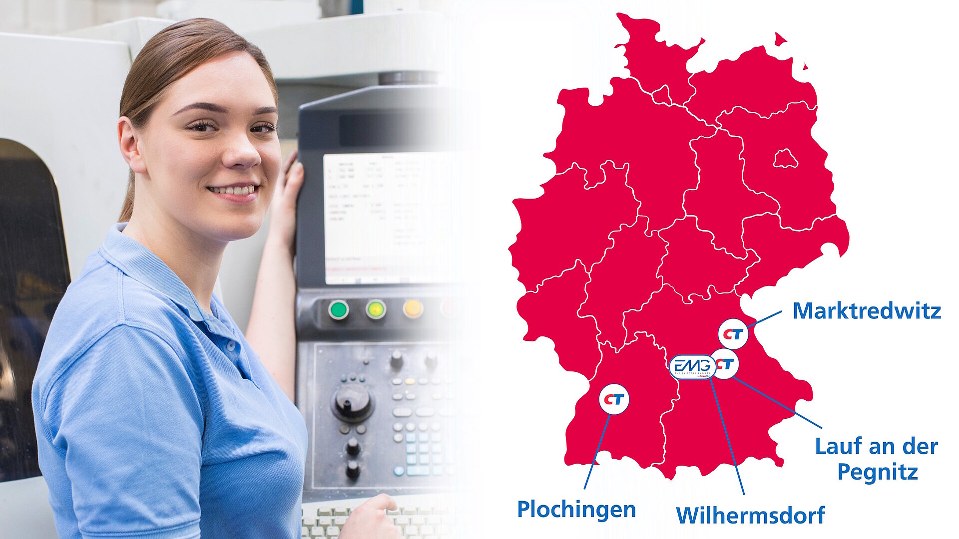 Ausbildung zum Maschinen- und Anlagenführer in Lauf, Plochingen und Marktredwitz