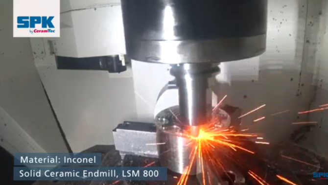 Preview of the SPK video on Inconel milling with a ceramic end mill