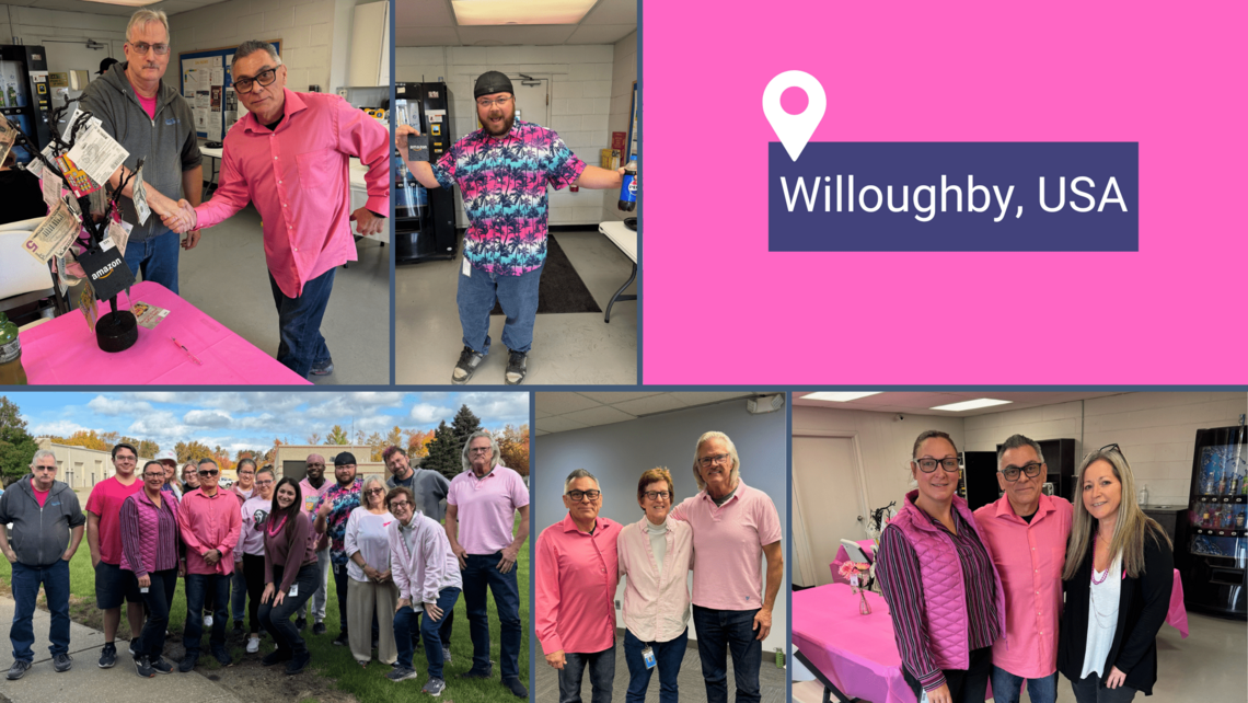Pink Ribbon Action Day 2024 at CeramTec in Willoughby, USA