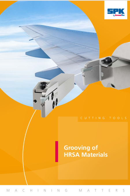 SPK brochure on grooving with high-pressure coolant