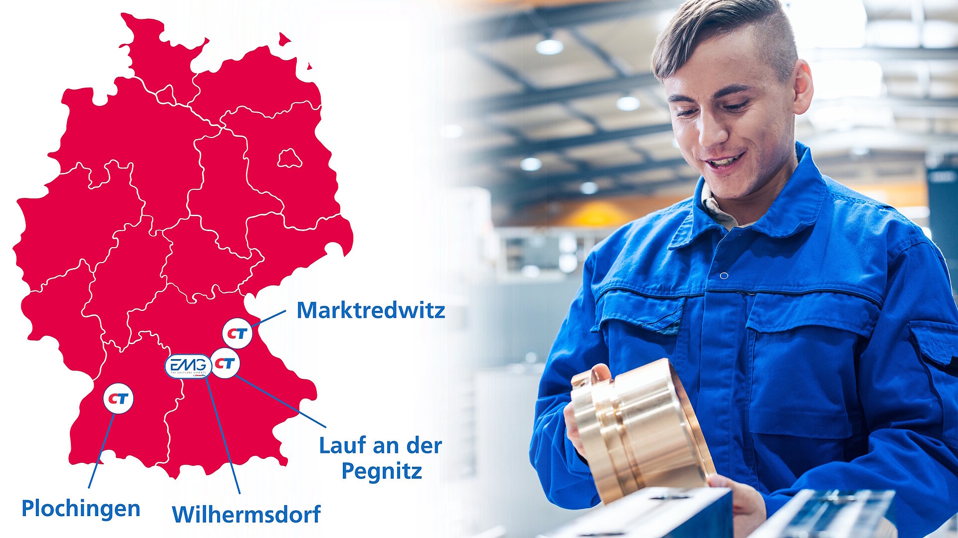 Ausbildung zum Industriemechaniker in Lauf, Plochingen und Marktredwitz