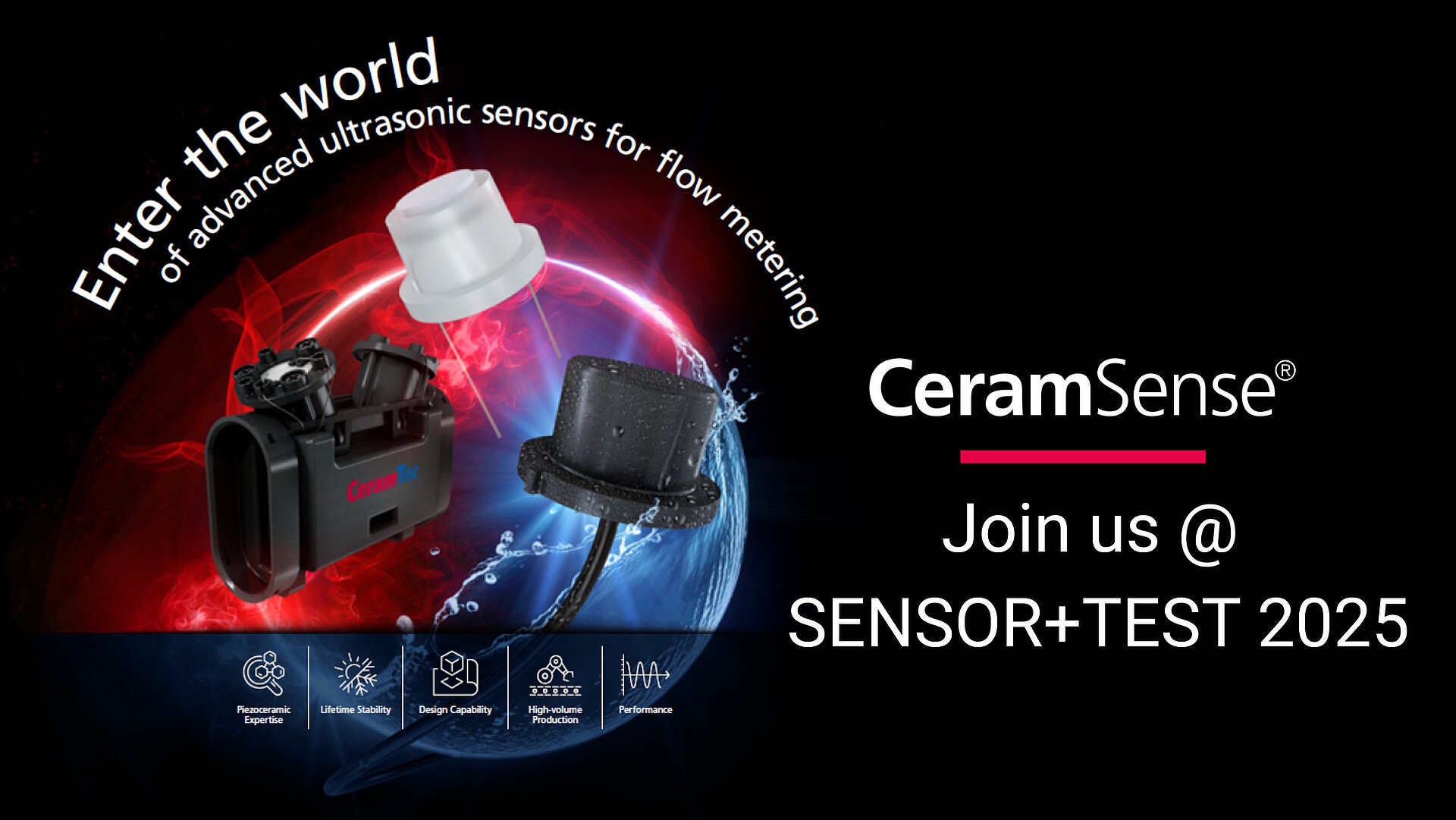 News image of CeramTec's trade fair appearance with CeramSense at Sensor+Test 2025 in Nuremberg