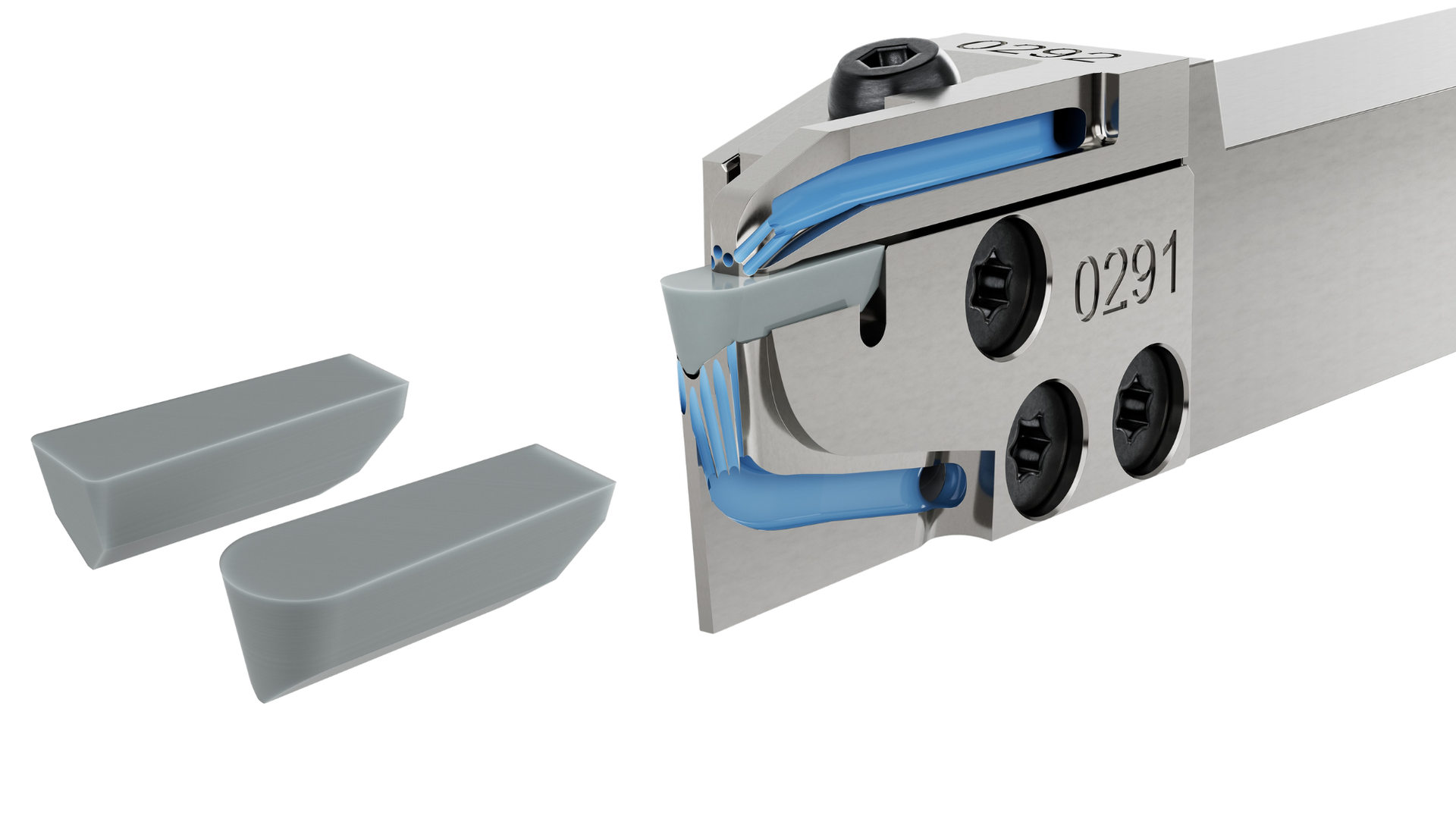 Tool system for grooving of HRSA materials