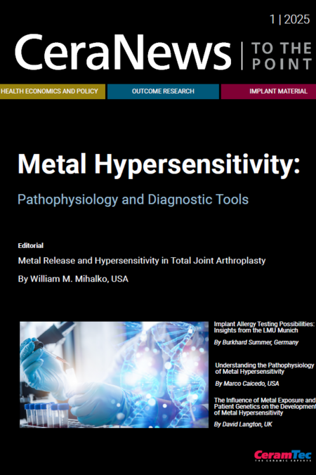Titelbild der CeraNews zum Thema Metallüberempfindlichkeit