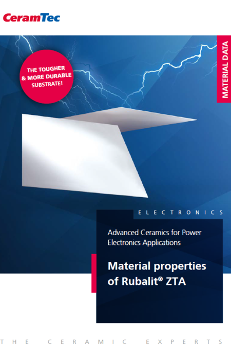 Titelseite der Broschüre ZTA-Substrate