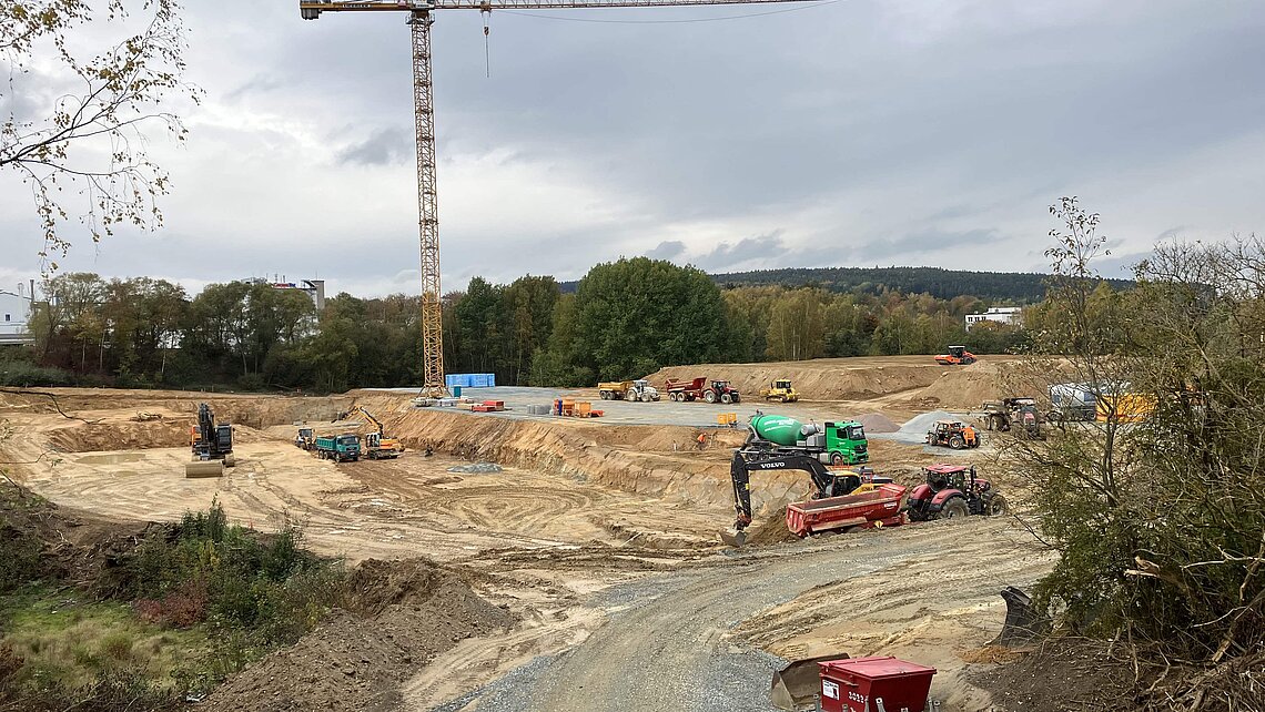 Completed excavation pit