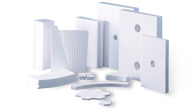 Plaques blanches résistantes à l'usure de CeramTec