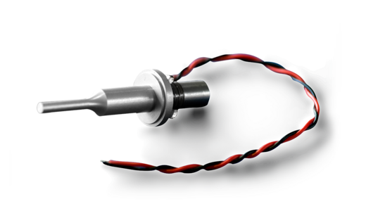 Ceramic Langevin Transducer in white background