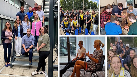 Photo collage shows CeramTec's CT Grow talent programme and participants in the programme's first international group