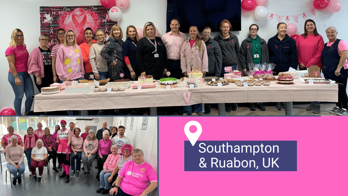 Pink Ribbon Action Day 2024 at CeramTec in Southampton / Ruabon UK