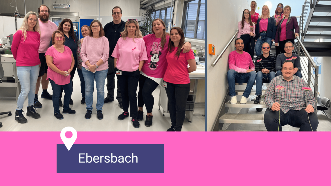 Pink Ribbon Action Day 2024 at CeramTec in Ebersbach
