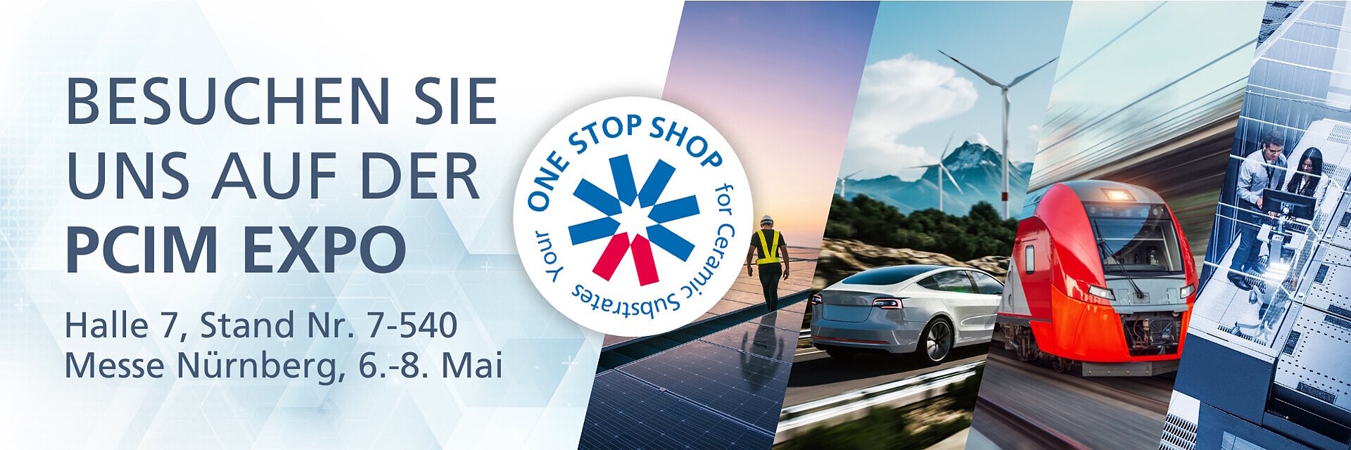 Header-Bild zum Messebesuch von CeramZTec bei der PCIM 2025 in Nürnberg