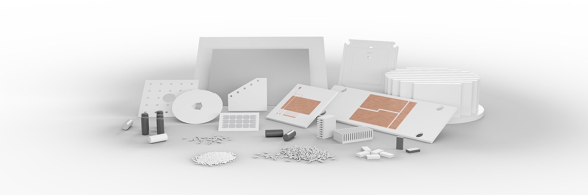 Produits et solutions tels que dissipateurs thermiques, substrats ou composants passifs de CeramTec