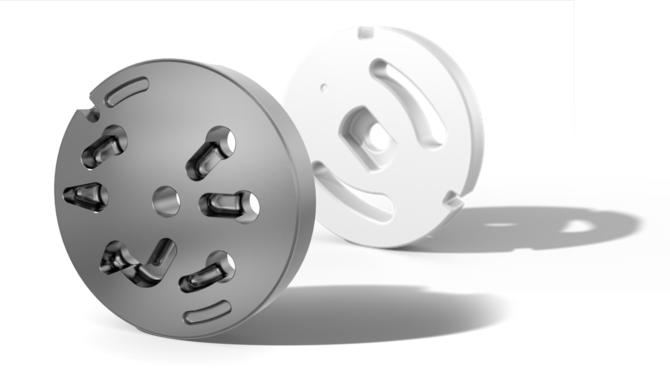 One grey and one white sealing washer