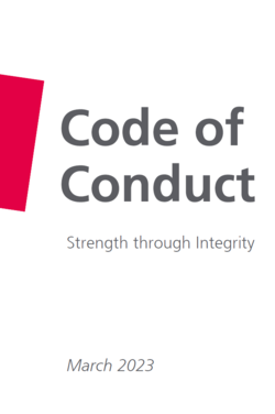 Titelbild des 2024 überarbeiteten Code of Conduct