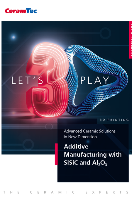 Titelbild der CeramTec 3D-Druck Broschüre von 2023