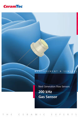 Cover page of the flow sensors brochure