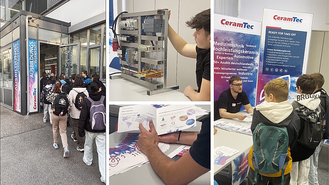 Eindrücke vom Tag der Offenen Ausbildung 2025 bei CeramTec am Hauptsitz Plochingen