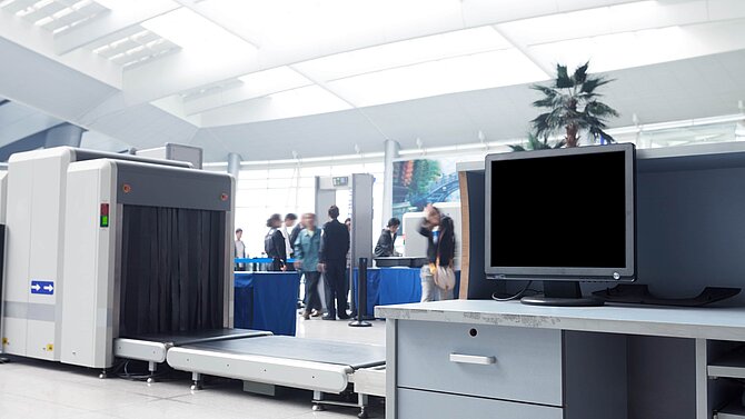 Security check at the airport