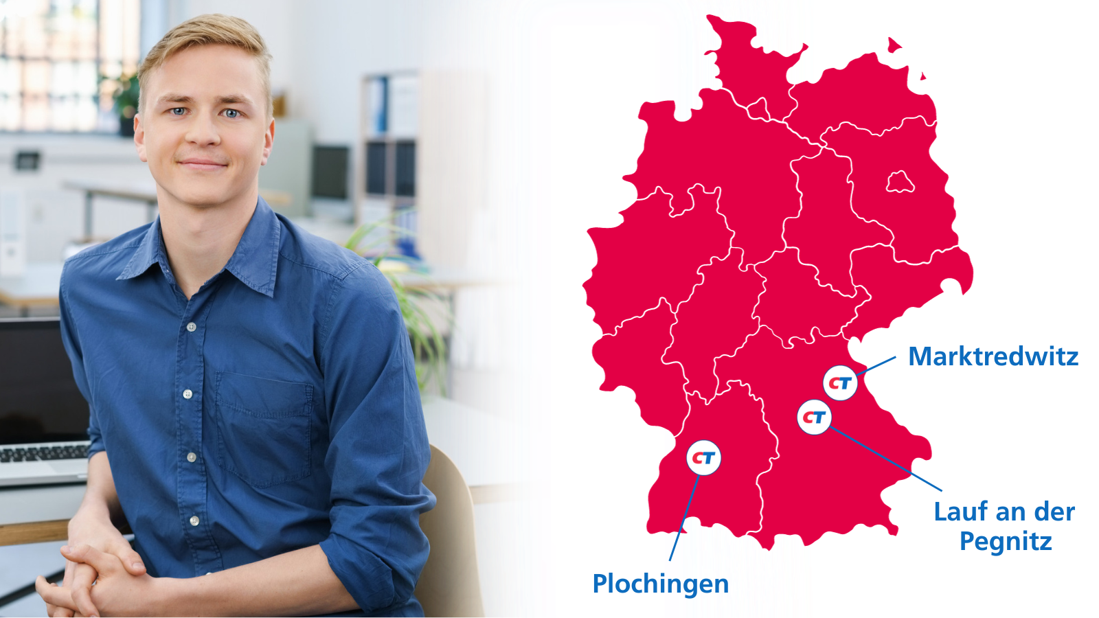 Ausbildung zum Fachinformatiker in Lauf, Plochingen und Marktredwitz