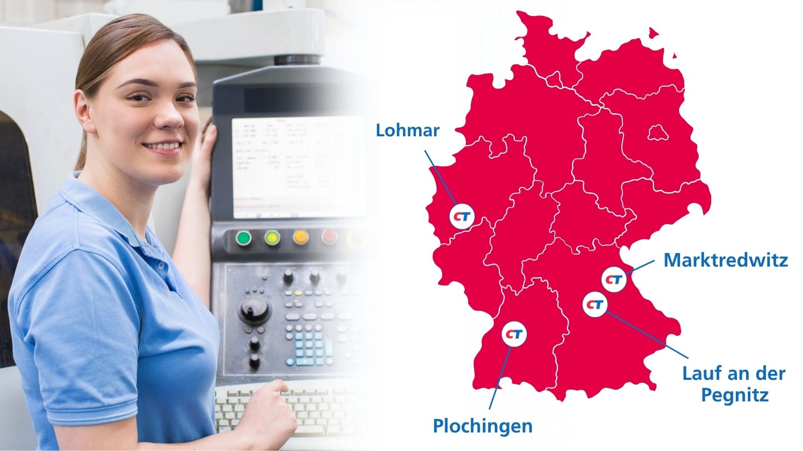 Ausbildung zum Maschinen- und Anlagenführer in Lauf, Plochingen und Marktredwitz